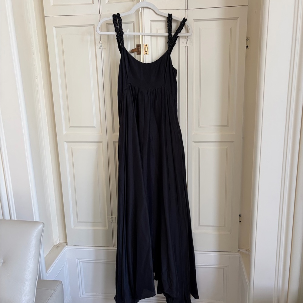 Azeeza silk dress w beading